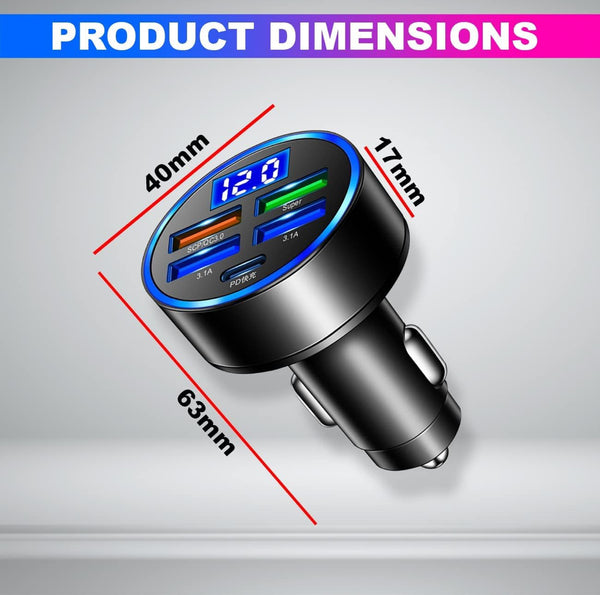 6 in 1 Car Charger