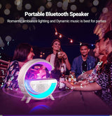 g-shape led wireless charging speaker lamp