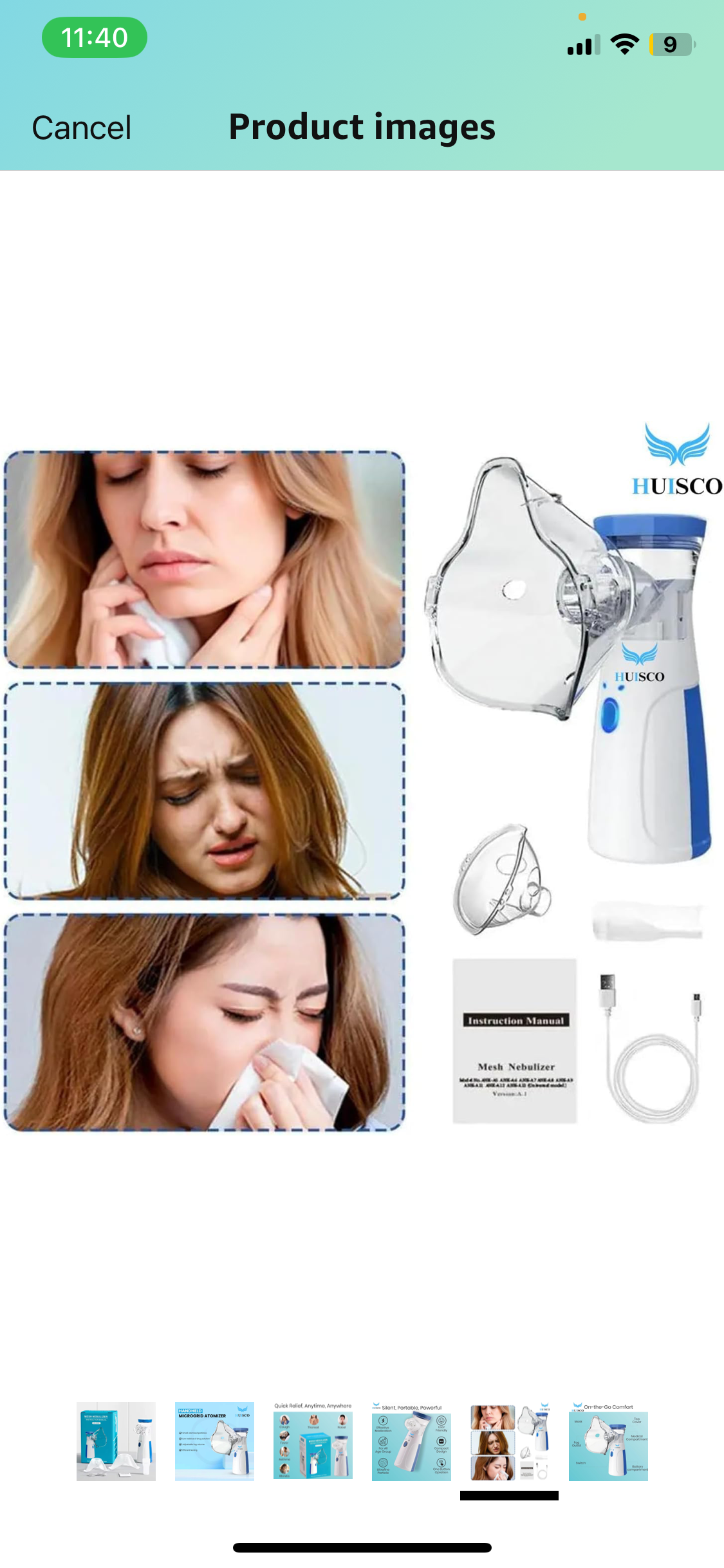 Rechargeable Mesh Nebulizer